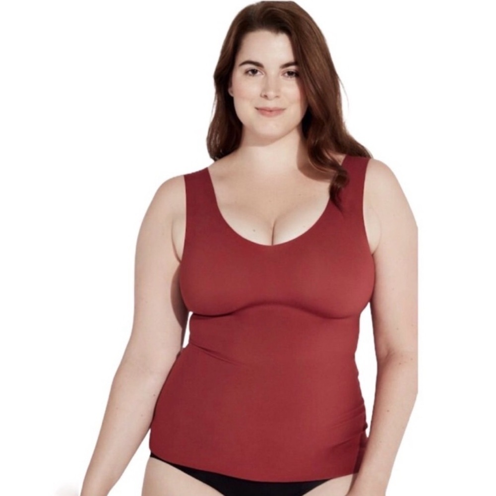 Knix evolution tank Lplus built in shelf bra Shapewear Vneck